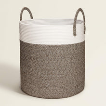 Load image into Gallery viewer, Large Cotton Rope Basket, Decorative Woven Basket for Laundry, Brown
