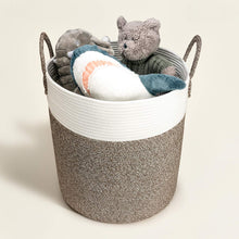 Load image into Gallery viewer, Large Cotton Rope Basket, Decorative Woven Basket for Laundry, Brown
