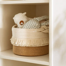 Load image into Gallery viewer, Small Woven Storage Baskets Cotton and Jute Rope Decorative Hamper
