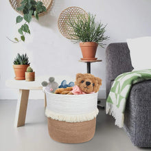 Load image into Gallery viewer, Large Woven Storage Baskets, Jute
